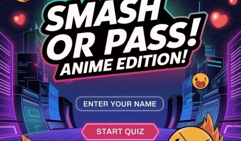 Smash or Pass Anime Edition!